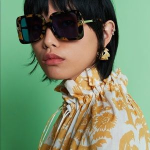 Karen Walker Black Frame Eden Sunglasses